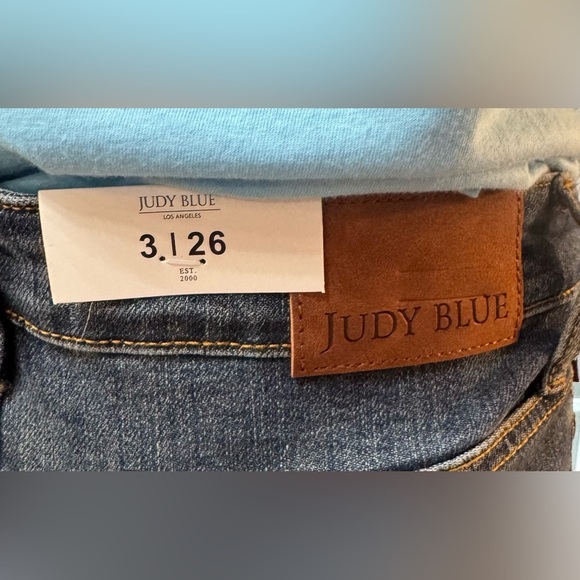 Dark Blue Western Flare Judy Blue Jeans - style; 881033 - Picture 4 of 6